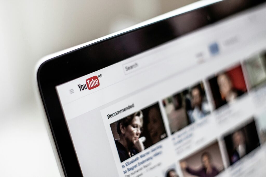 YouTube content creation setup